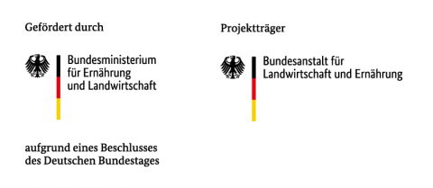 Gefördert durch: Bundesministerium für Ernährung und Landwirtschaft, Projektträger: Bundesanstalt für Landwirtschaft und Ernährung